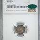 1854 Liberty Seated Half Dime H10C NGC VF35 CAC - Arrows