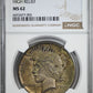 1921 Peace Dollar $1 NGC MS62
