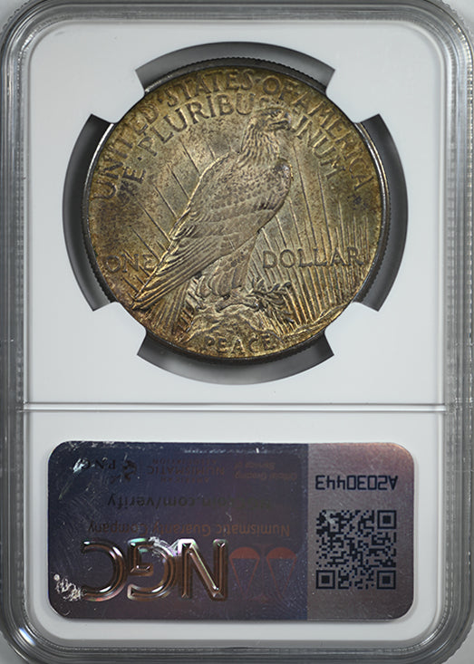 1921 Peace Dollar $1 NGC MS62