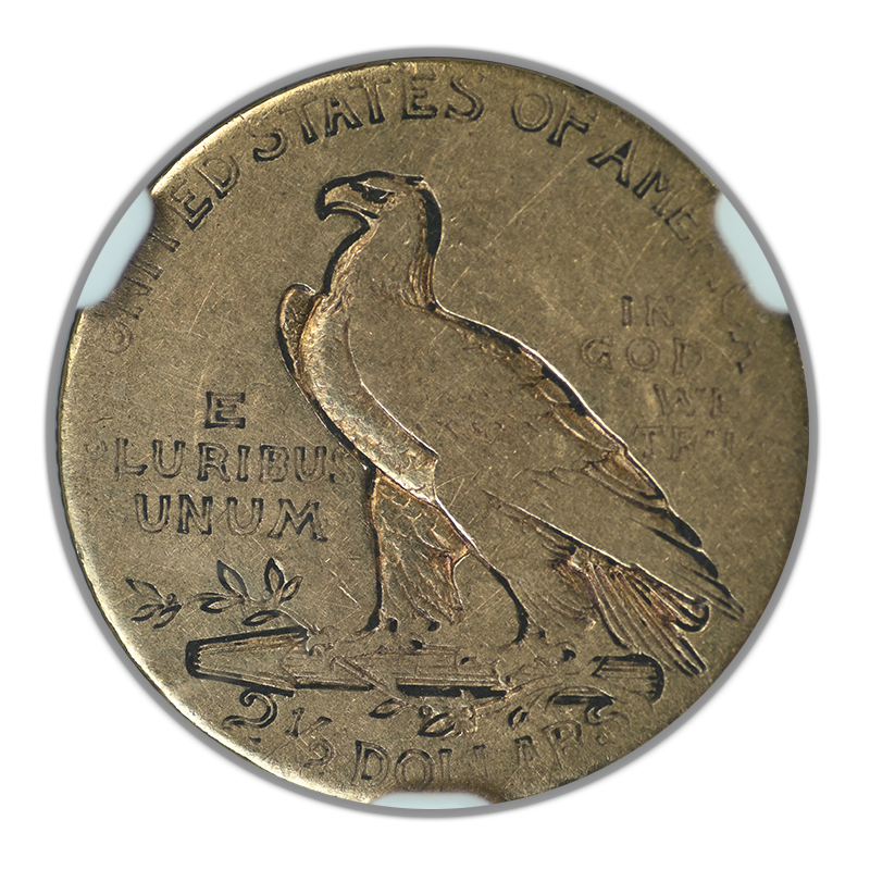 1911 Indian Head Gold Quarter Eagle $2.50 NGC G6 - Lowball