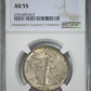 1916-D Walking Liberty Half Dollar 50C NGC AU55