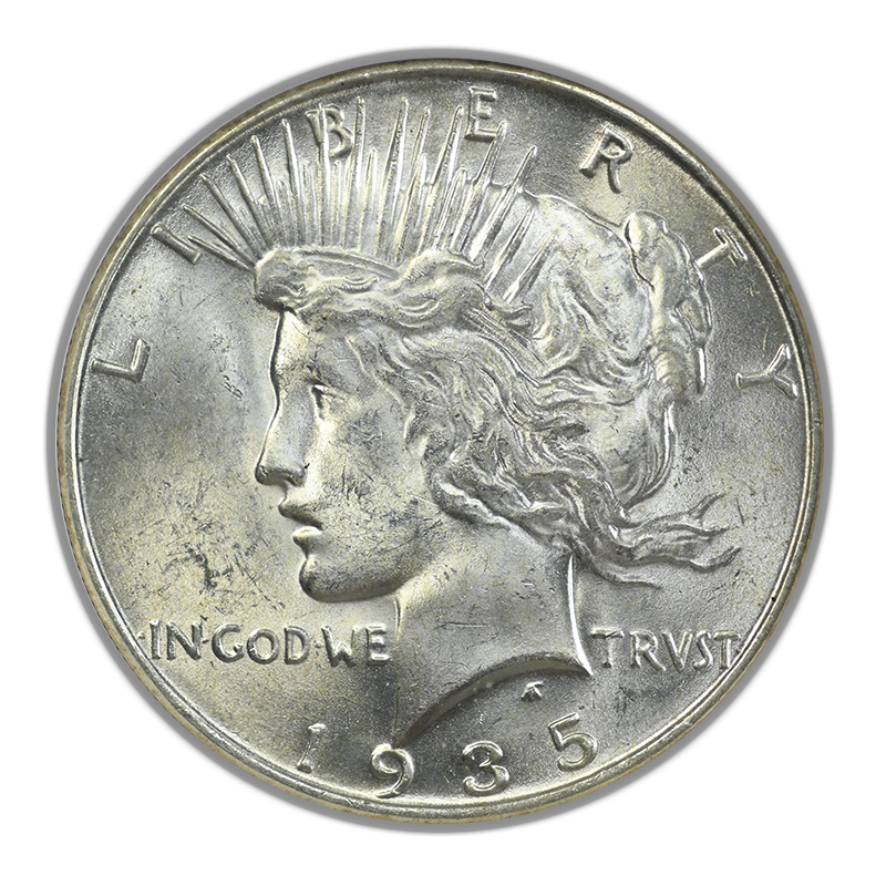 1935-S Peace Dollar $1 NGC MS63