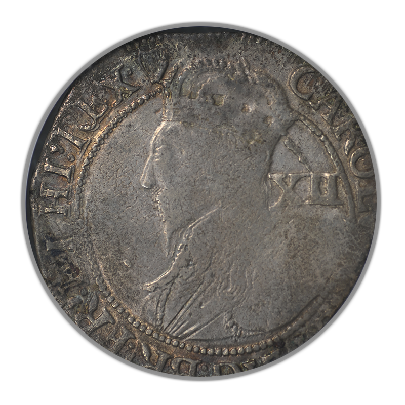 1625-49 England Shilling ANACS Soapbox F12 - Charles I