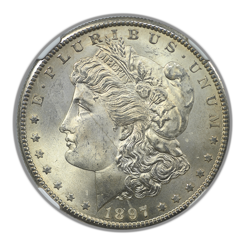 1897-S Morgan Dollar $1 NGC MS65 Obverse