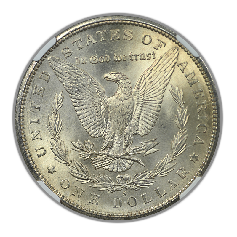 1897-S Morgan Dollar $1 NGC MS65 Reverse