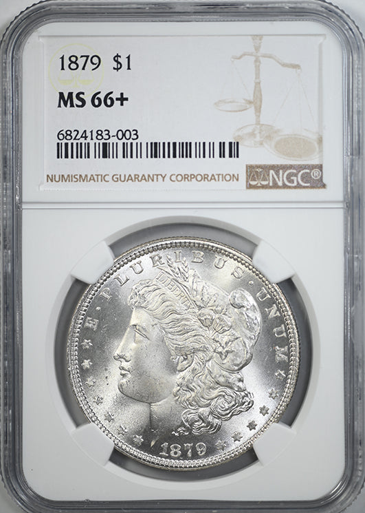 1879 Morgan Dollar $1 NGC MS66+