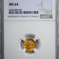 1852 Type 1 Liberty Head Gold Dollar G$1 NGC MS64 Obverse Slab