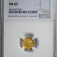 1851-D Type 1 Liberty Head Gold Dollar G$1 NGC MS62 - DAHLONEGA GOLD!