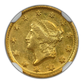 1851-D Type 1 Liberty Head Gold Dollar G$1 NGC MS62 - DAHLONEGA GOLD!