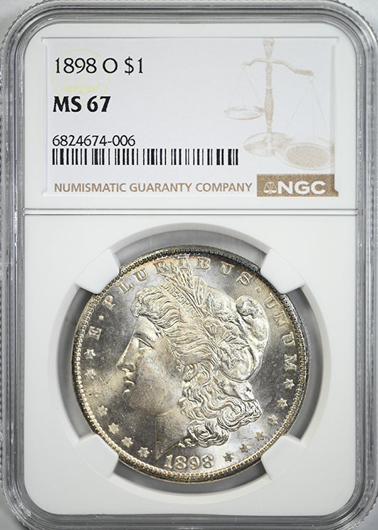 1898-O Morgan Dollar $1 NGC MS67