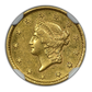 1854-S Type 1 Liberty Head Gold Dollar G$1 NGC AU58