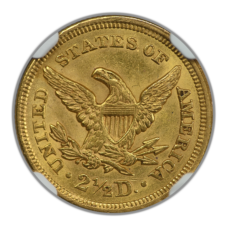 1851 Liberty Head Gold Quarter Eagle $2.50 NGC MS62