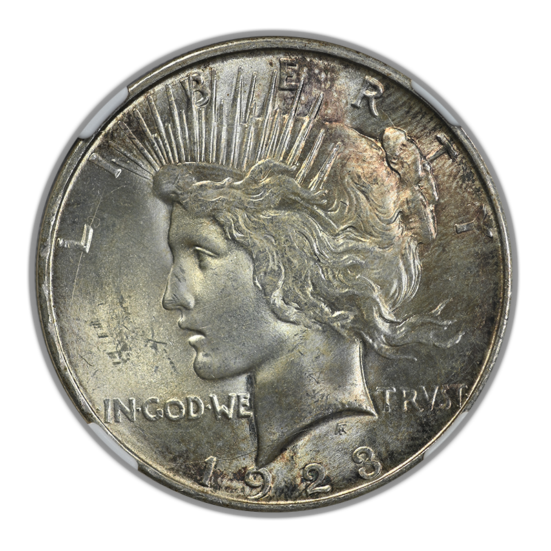 1923-D Peace Dollar $1 NGC MS64 Obverse