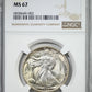 1943-S Walking Liberty Half Dollar 50C NGC MS67