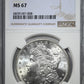 1881-S Morgan Dollar $1 NGC MS67