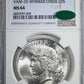 1923 Peace Dollar $1 NGC MS64 CAC - VAM-1D Whisker Cheek LDS Obverse Slab