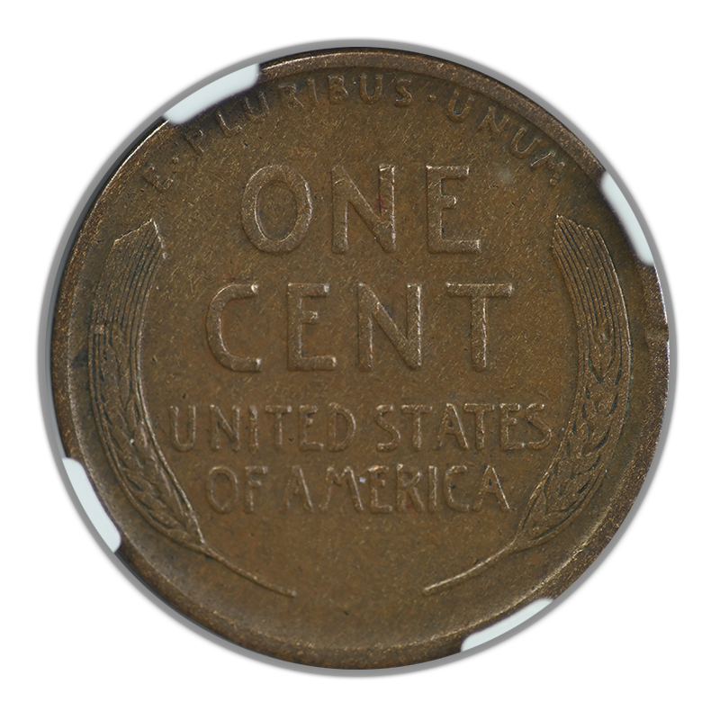 1914-D Lincoln Wheat Cent 1C NGC VF20BN Reverse