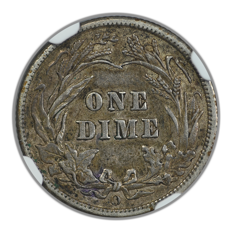 1903-O Barber Dime 10C NGC AU53 Reverse