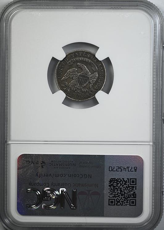 1835 Capped Bust Dime 10C NGC XF40 Reverse Slab