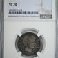 1898-O Barber Quarter 25C NGC VF20 Obverse Slab