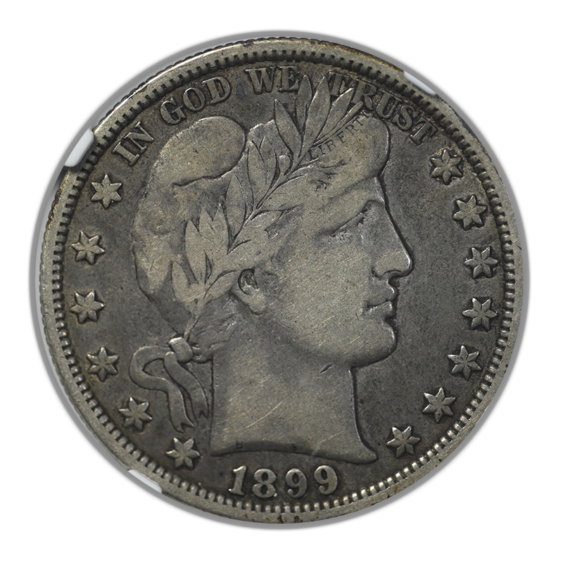 1899-O Barber Half Dollar 50C NGC F15 Obverse