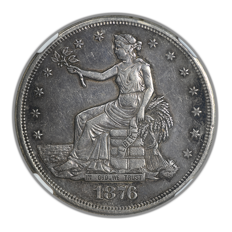 1876-S Trade Dollar T$1 NGC AU53