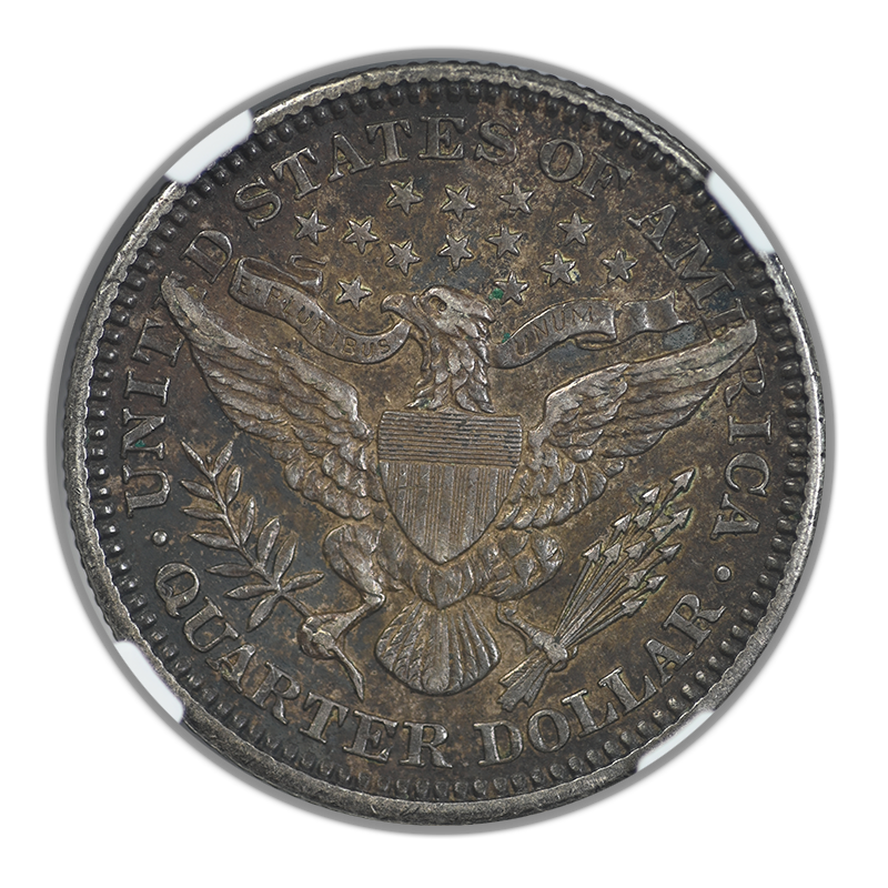 1905 Barber Quarter 25C NGC AU53 Reverse