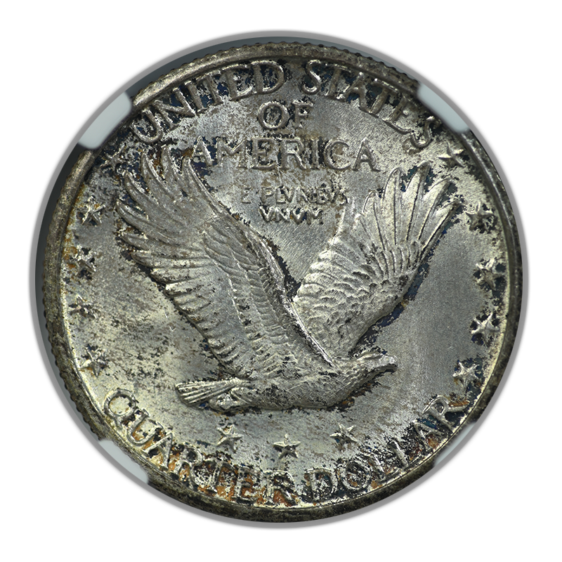 1928-S Standing Liberty Quarter 25C NGC MS65 Reverse