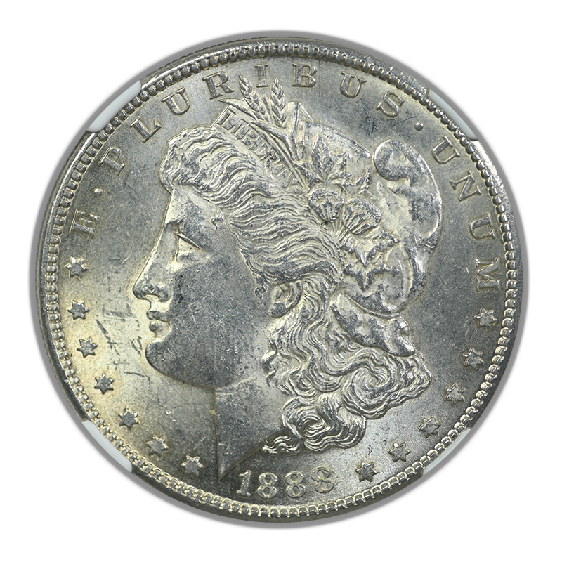 1888-S Morgan Dollar $1 NGC AU58 Obverse