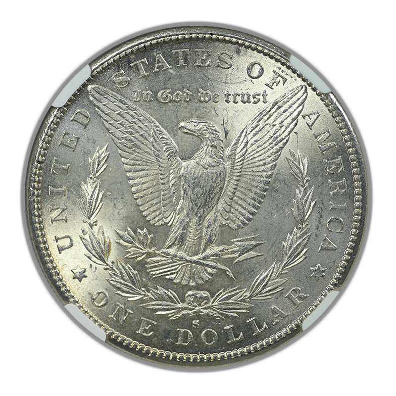 1888-S Morgan Dollar $1 NGC AU58 Reverse