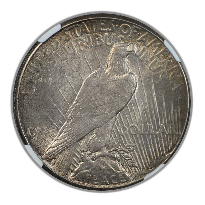 1927 Peace Dollar $1 NGC MS62 Reverse