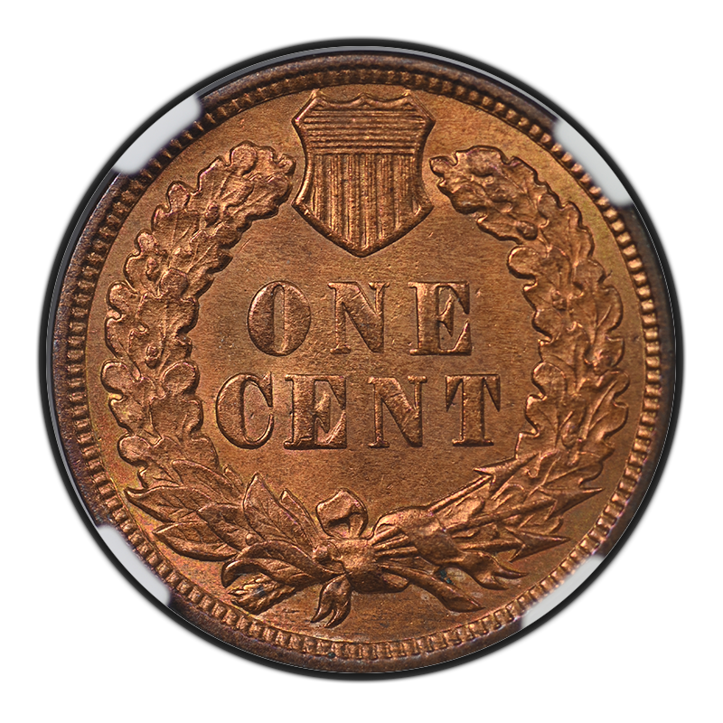 1908 Indian Head Cent 1C NGC MS65RB Reverse