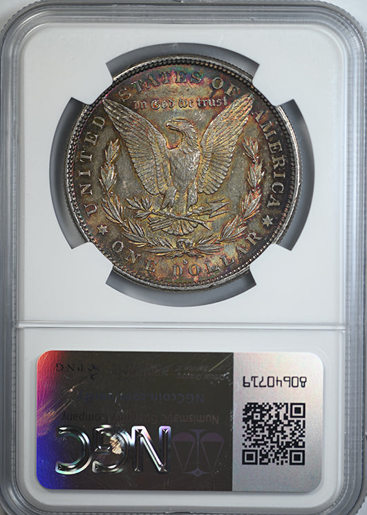 1879-S Morgan Dollar $1 NGC MS63 - TONED! Reverse Slab