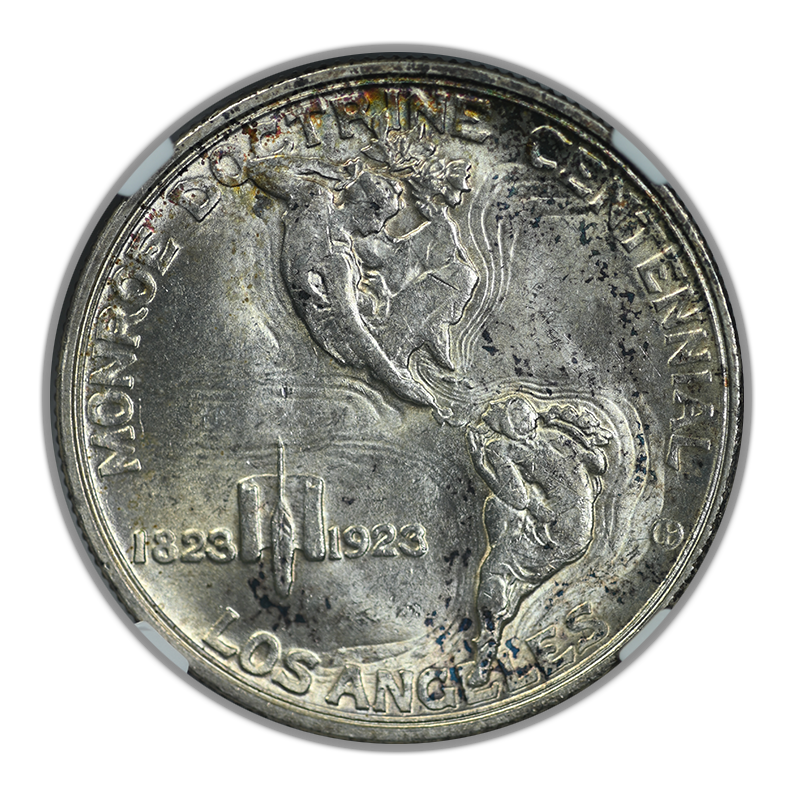 1923-S Monroe Classic Commemorative Half Dollar 50C NGC MS64 - NICE COLOR! Reverse
