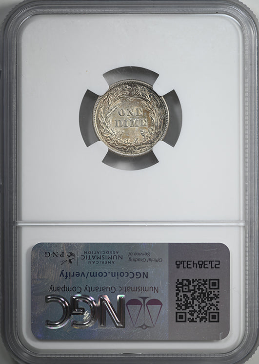 1901 Barber Dime 10C NGC MS64