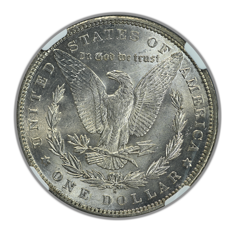 1898-S Morgan Dollar $1 NGC MS62 Reverse