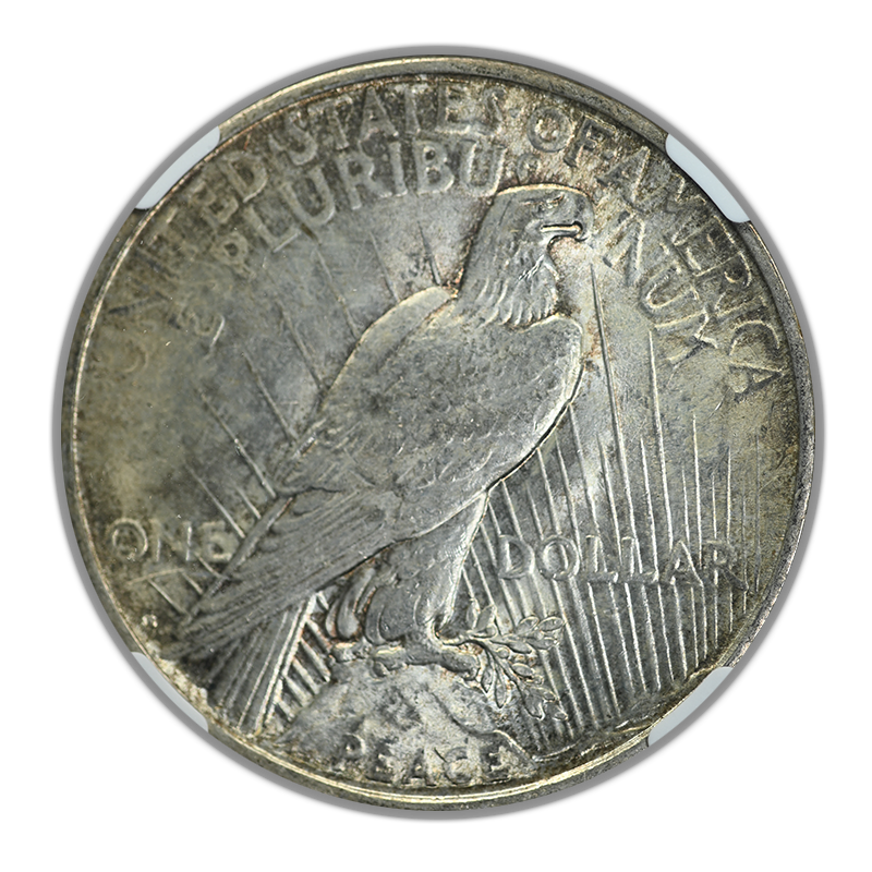 1922-D Peace Dollar $1 NGC MS63 Reverse