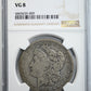1889-CC Morgan Dollar $1 NGC VG8 Obverse Slab