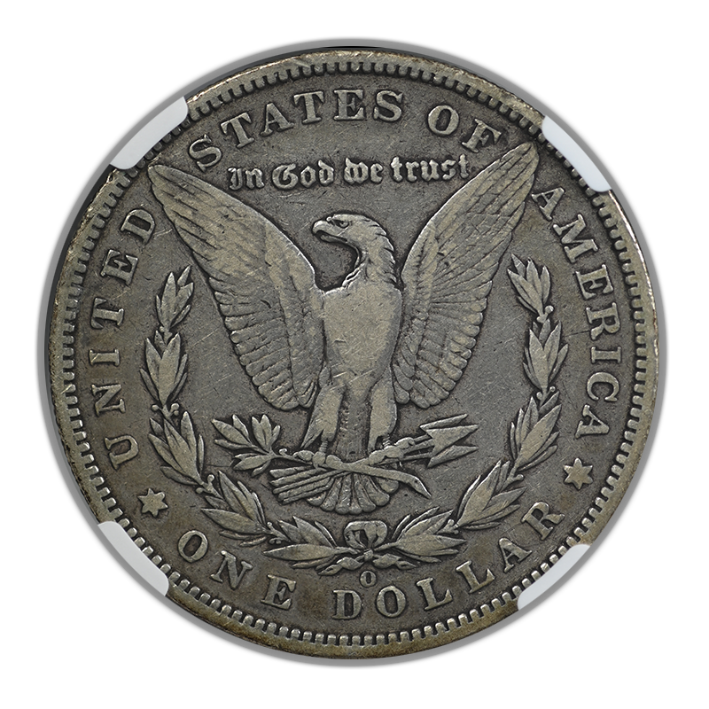 1895-O Morgan Dollar $1 NGC F12 CAC Reverse