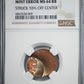 1982 Lincoln Memorial Cent 1C NGC Mint Error MS64RB - Struck 55% Off Center