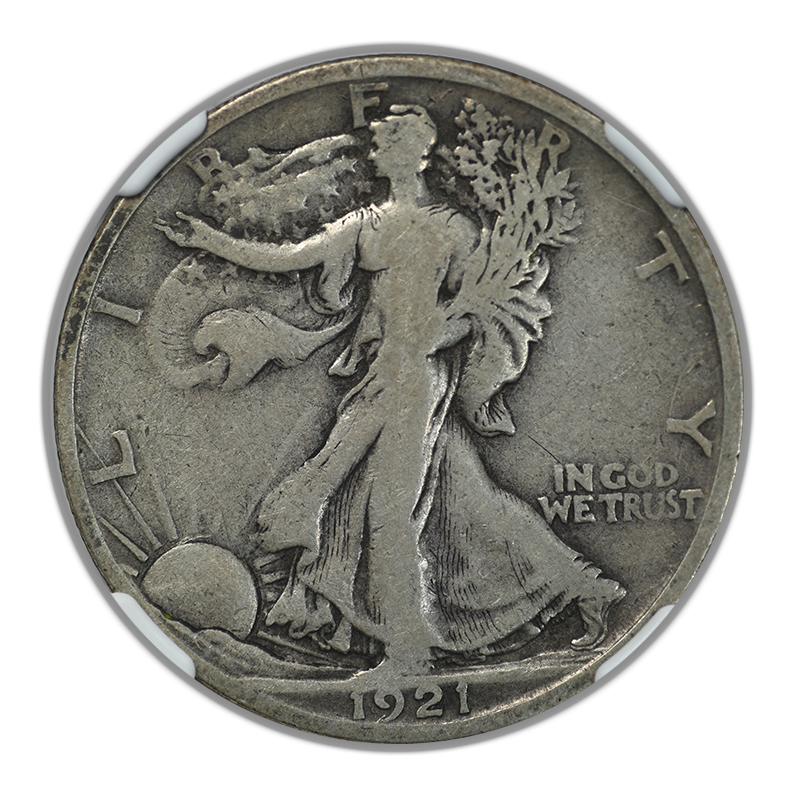 1921-S Walking Liberty Half Dollar 50C NGC F15 Obverse