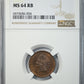 1909 Bronze Indian Head Cent 1C NGC MS64RB Obverse Slab