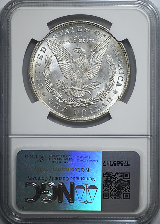 1878 8TF Morgan Dollar $1 NGC MS62 Reverse Slab