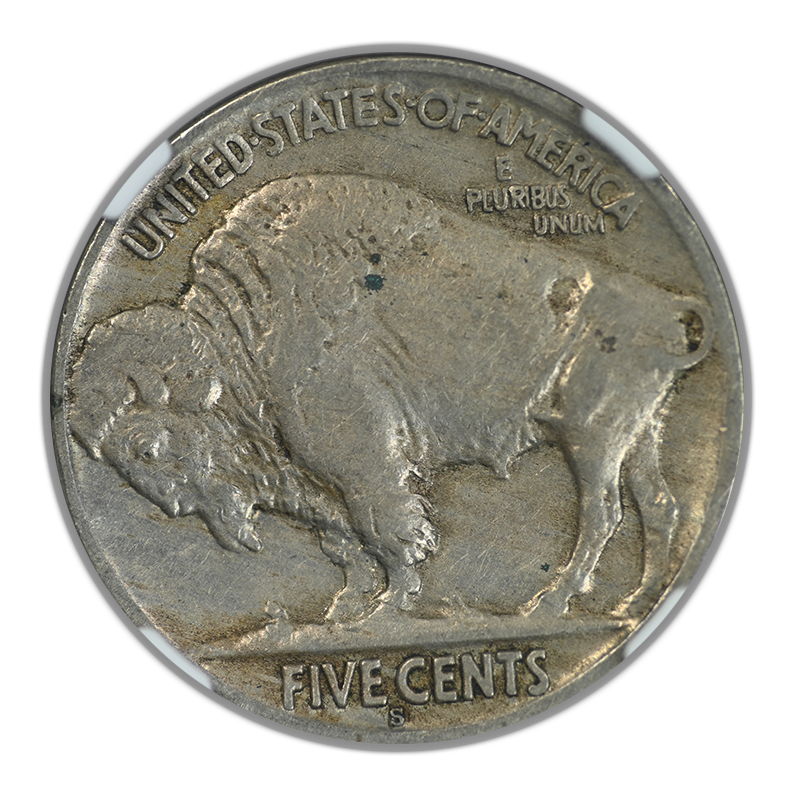 1919-S Buffalo Nickel 5C NGC XF45 Reverse