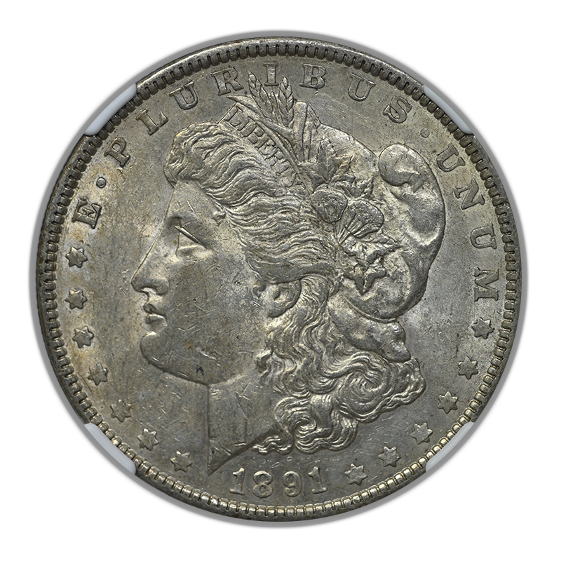 1891-O Morgan Dollar $1 NGC AU55 Obverse