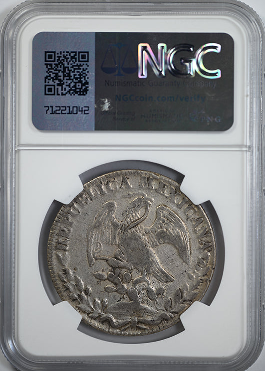 1839GO PJ Mexico 8R Reales NGC VF Details Reverse Slab