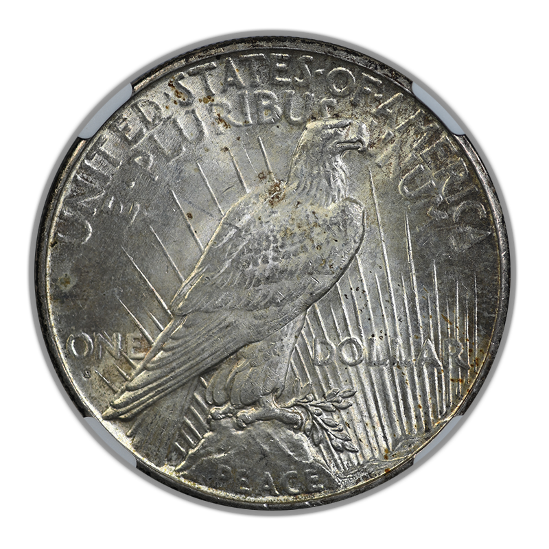 1926-S Peace Dollar $1 NGC MS62 Reverse