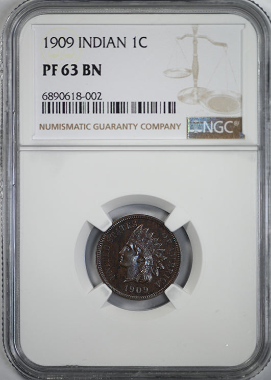1909 Proof Indian Head Cent 1C NGC PF63BN