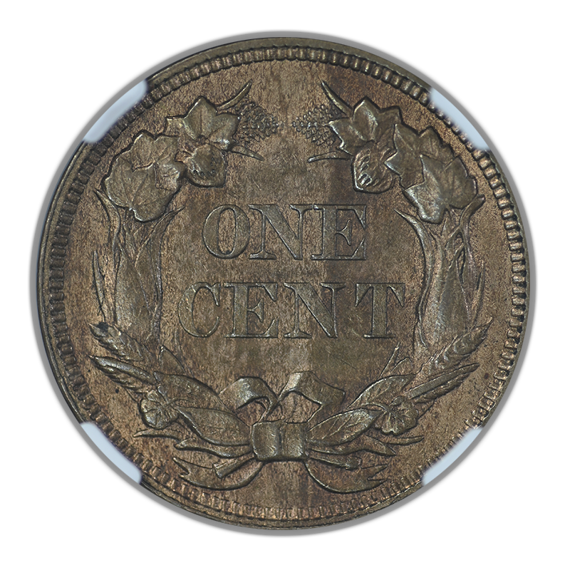 1857 Flying Eagle Cent 1C NGC MS63