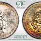 1984-Mo Mexico Silver Libertad 1 Onza CAC MS67 - RAINBOW TONED!